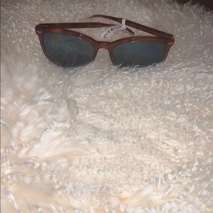 Gucci Brown Sunglasses with Blue Lenses